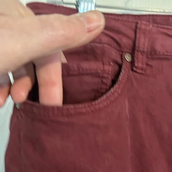 Shyanne | Deep Red Bell Bottom Pants
| Size 34 x 34 - Picture 3 of 7